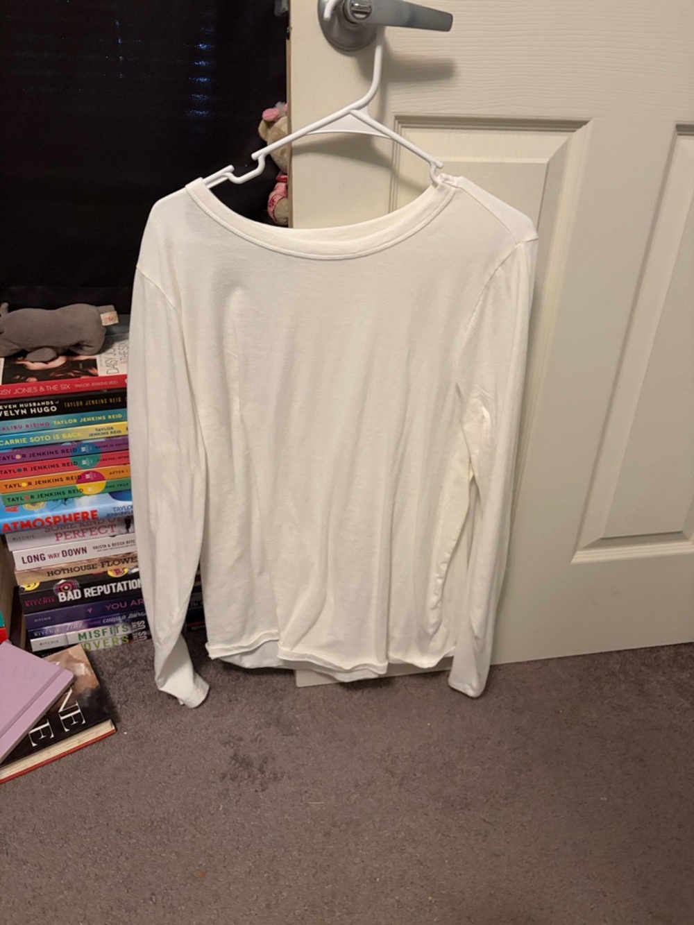 Old Navy Women's Long Sleeve Crewneck Tee - White